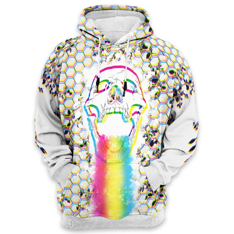 Discount Deals Rainbow Skull Hoodie