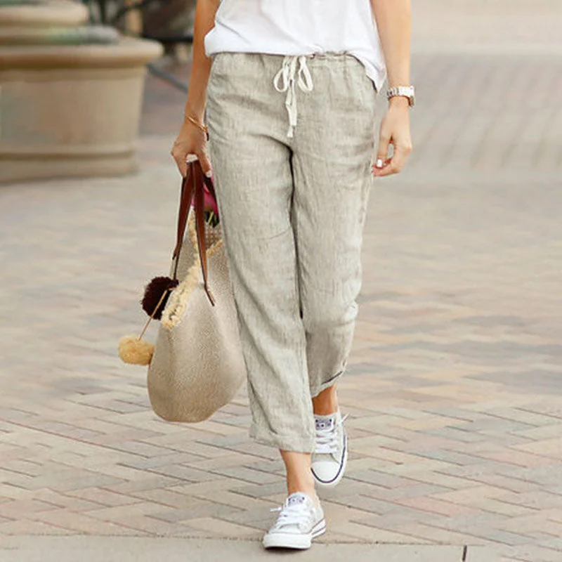 Massive Deal 【Cotton And Linen】Casual Straight Trousers