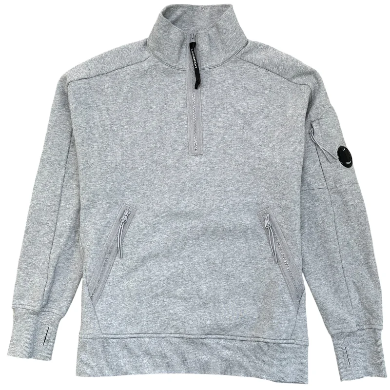 Massive Deals Men's Lens Quater Zip Sweatshirt Grey Size M