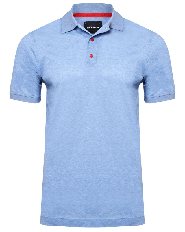 Weekend Shopping Made Better Sky Blue Snap Polo