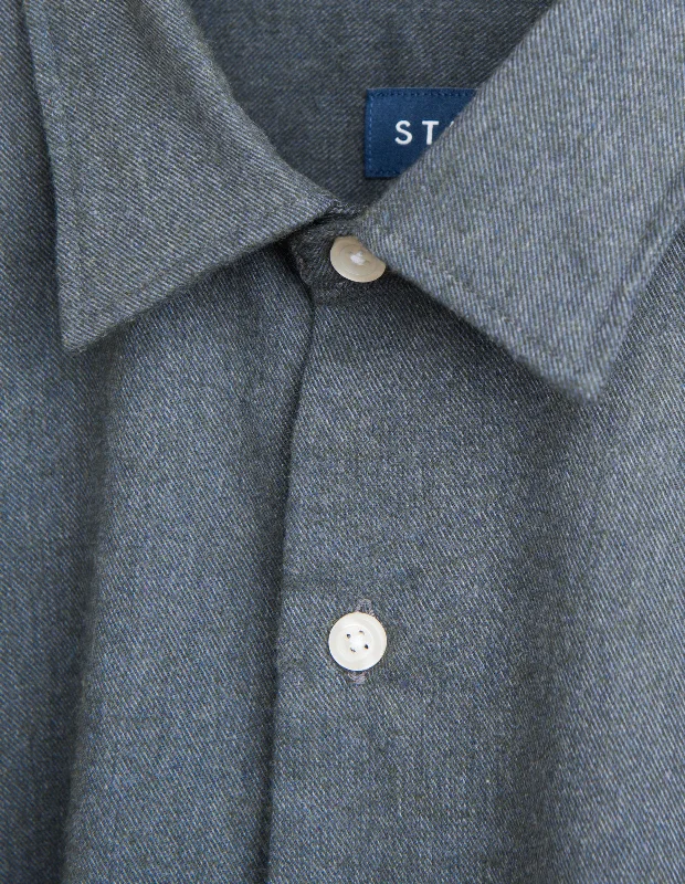 Final Markdown Brushed Flannel - Dark Olive