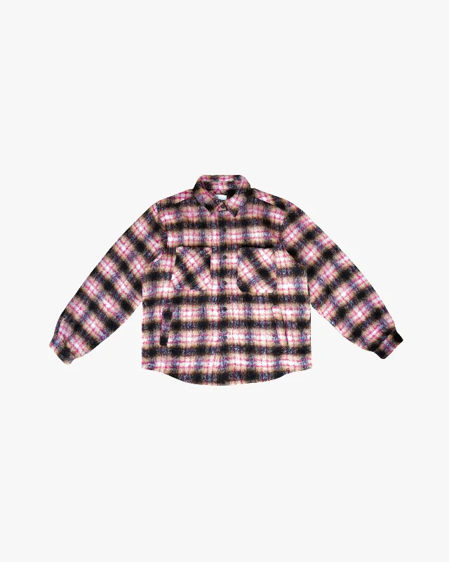 Best Bargains EPTM SIDE SLIT FLANNEL- PINK