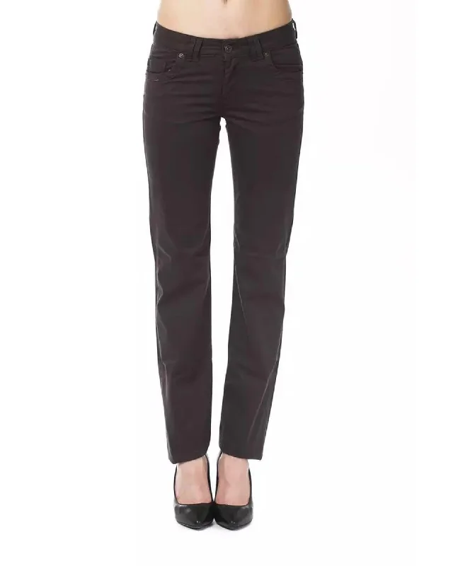 Weekend Deals That Sizzle Ungaro Fever Women's Brown Cotton Jeans & Pant - W30 US