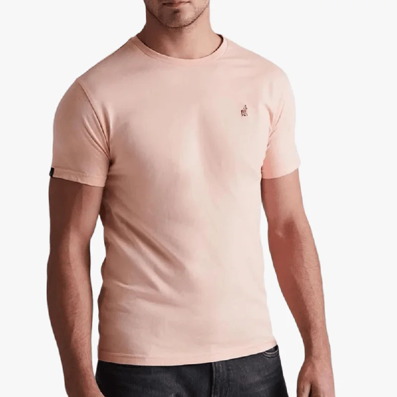 Price Reduction Polo Mens Lucas Crew Neck Short Sleeve Tee Pink