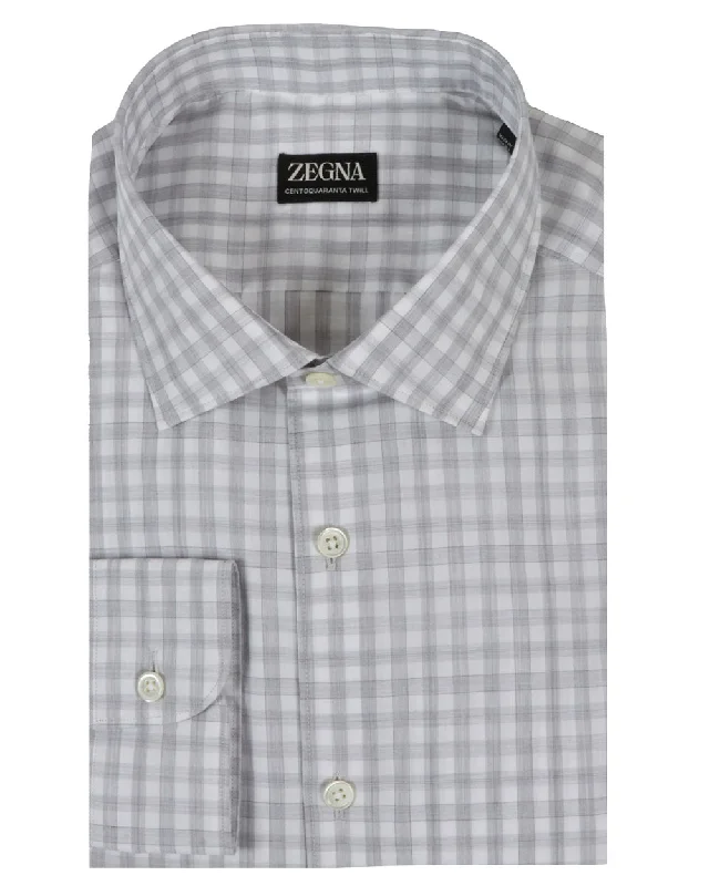 Deal of the Day Grey Twill Check Sportshirt
