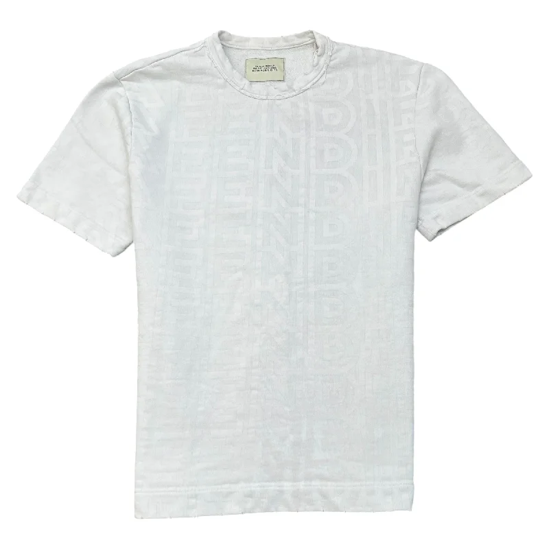Special Price Men's Logo Print T-Shirt White Size M