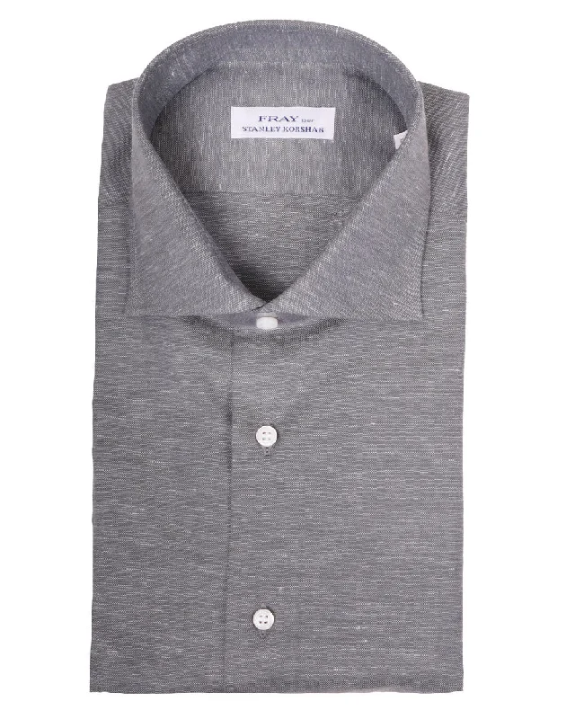 Unbeatable Prices Heathered Dark Sage Short Sleeve Sportshirt