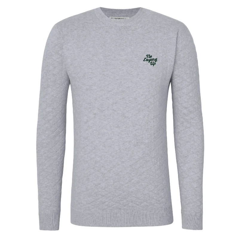 Today’s Special NLU + H&B Diamond Knit Sweater | Grey w/ Retro Script