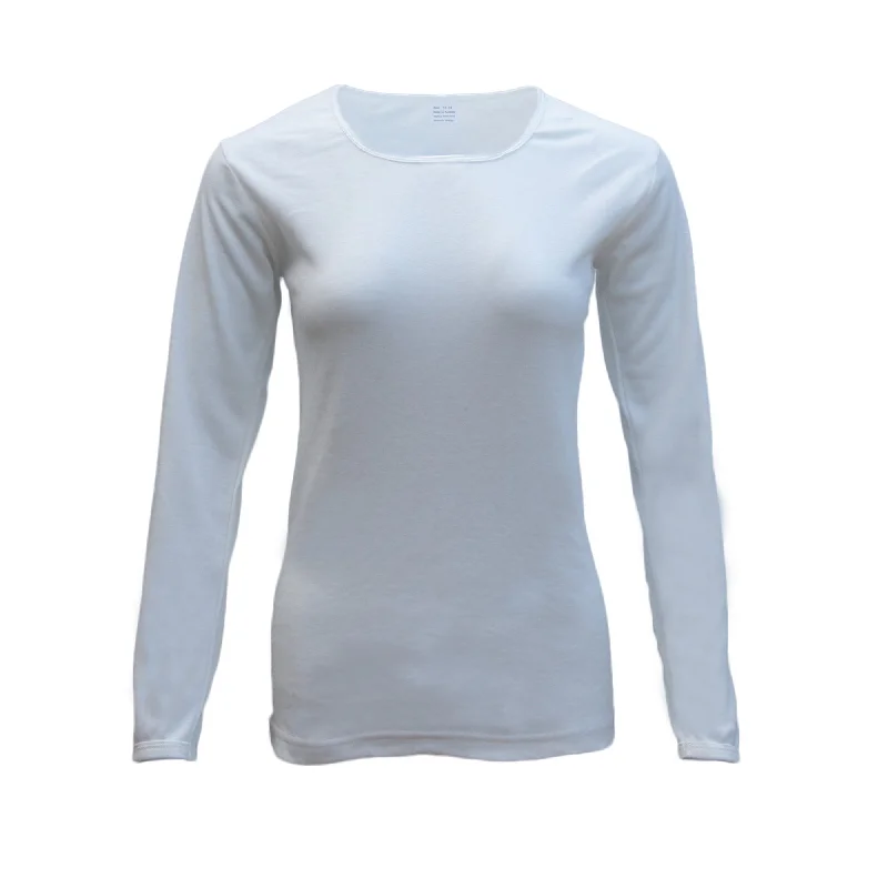 While Supplies Last Womens Merino Wool Top Pants Thermal Leggings Long Johns Underwear Pajamas, Women's Top - Beige, 12-14