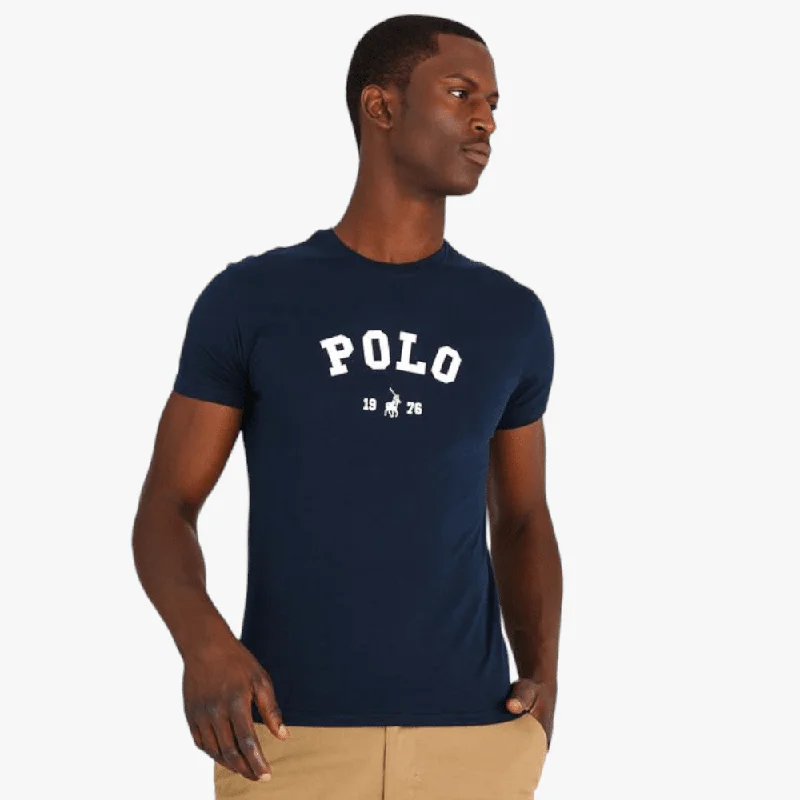 Exclusive Savings Polo Mens Classic Printed Short Sleeve Tee Navy