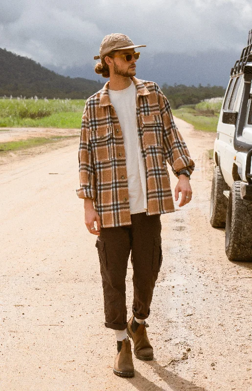 Big Savings Winston - Brown Flannel Shirt/Jacket