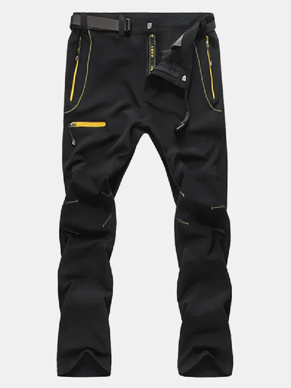 Act Fast Spring Autumn Outdoor Sports Mens Quick Drying Pants Casual Fitness Running Thin Elastic Trousers