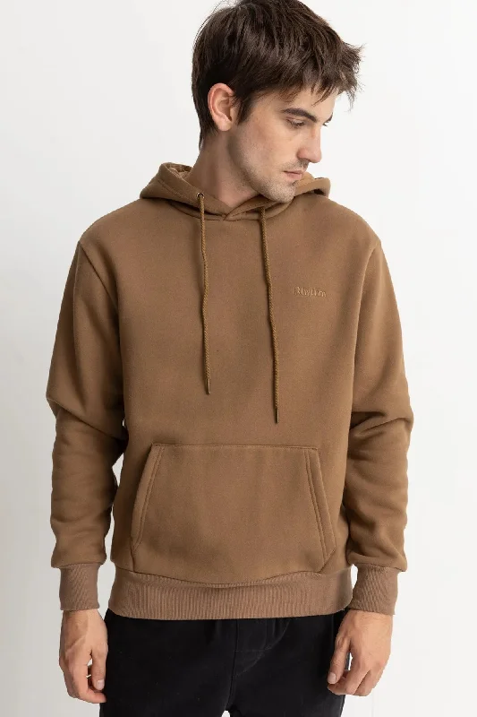 Unwind with Weekend Discounts Heavyweight Fleece Hood Tobacco