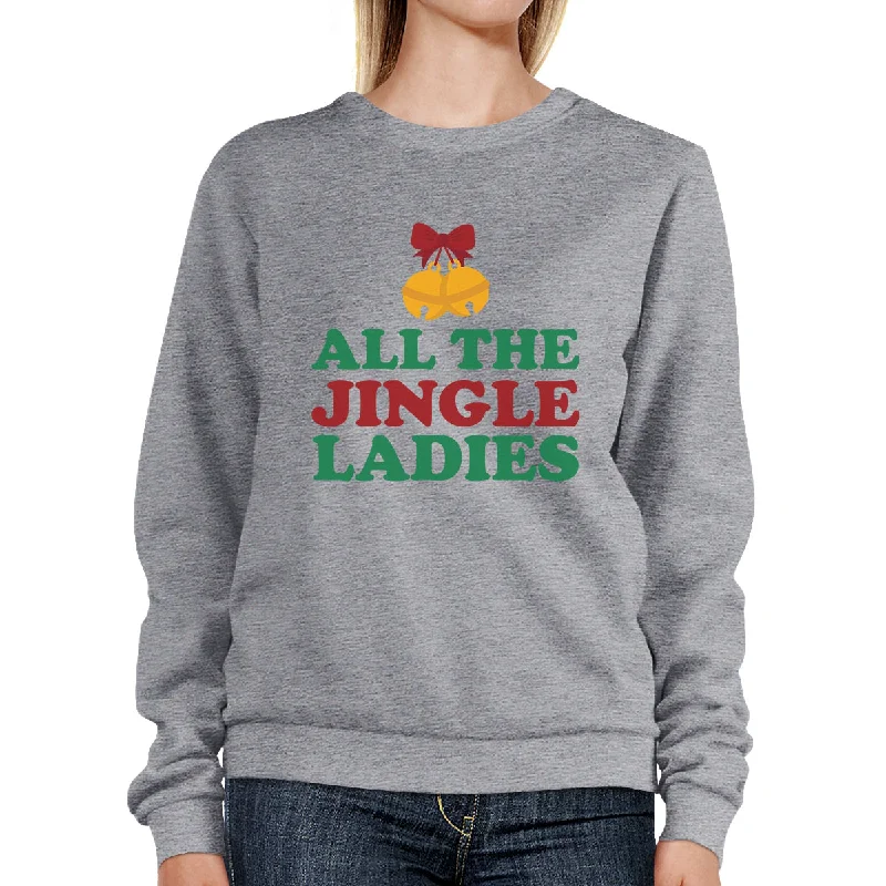 Deal Zone All The Jingle Ladies Grey Sweatshirt