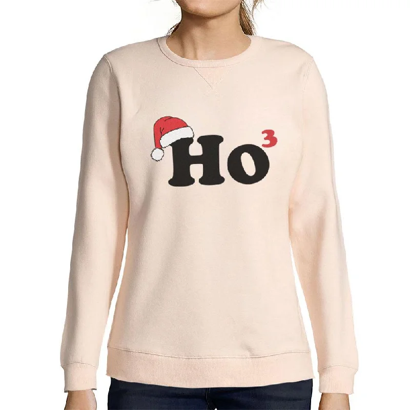Super Bargain ULTRABASIC - Graphic Women's Sweatshirt Sant's Hat Christmas Sweater Xmas Gift Ideas Creamy Pink