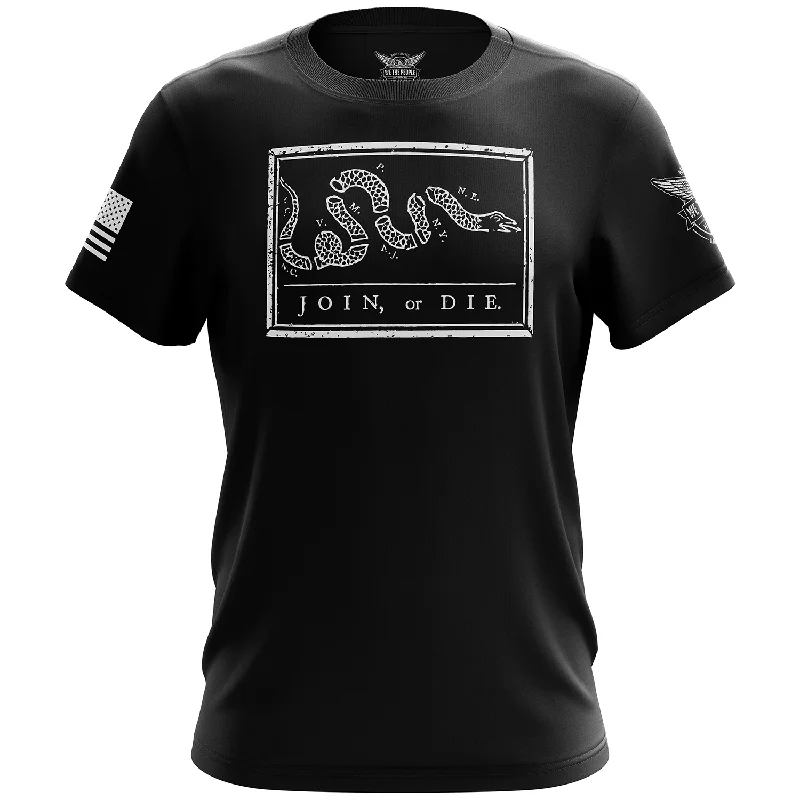 Overstock Clearance Join or Die Short Sleeve Shirt