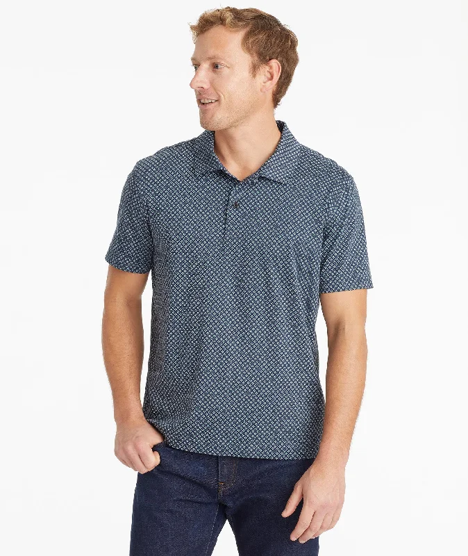 Great Bargains Wrinkle-Free Printed Damaschino Polo
