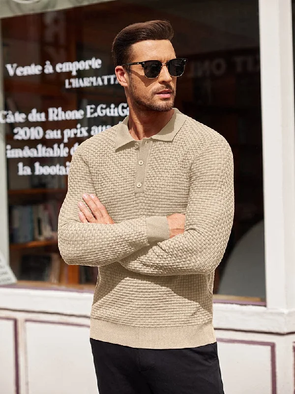 Exclusive Offers Fashion Knit Polo Collar Sweater (US Only)