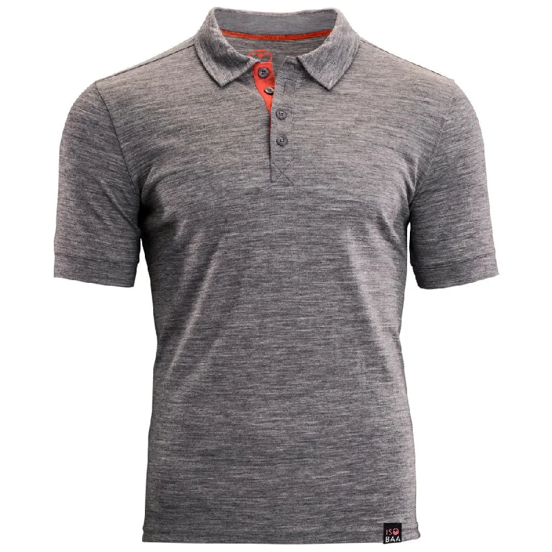 Weekend Wonders Await! Mens Merino 180 Short Sleeve Polo Shirt (Charcoal)