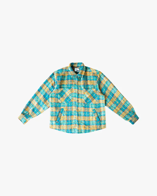 Low Prices EPTM SIDE SLIT FLANNEL-TEAL