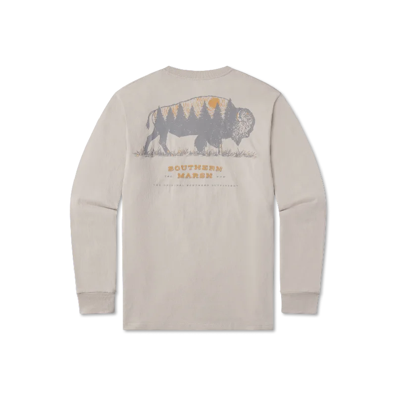 Super Discount Starry Silhouette Tee - Buffalo - Long Sleeve