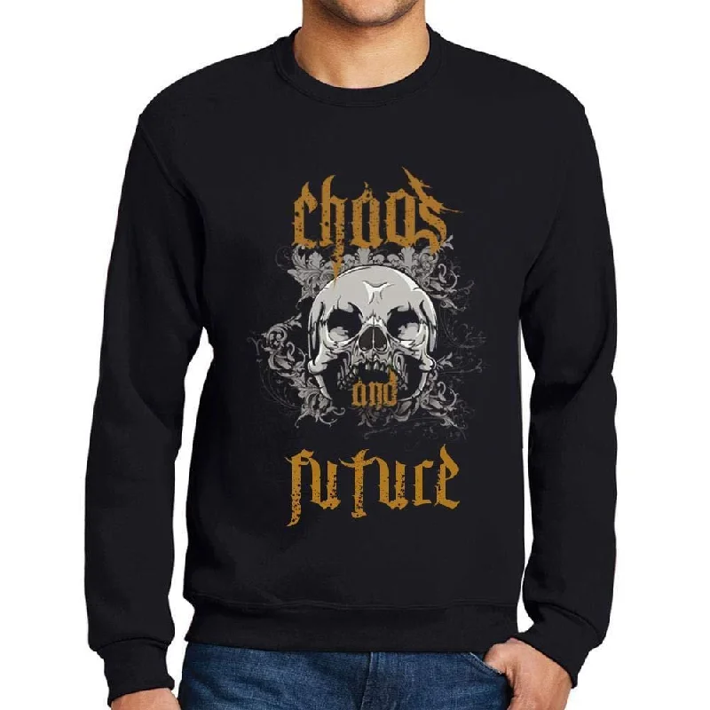 Fantastic Savings Ultrabasic - Homme Imprimé Graphique Sweat-Shirt Chaos and Future Noir Profond Fantastic Savings Ultrabasic - Homme Imprimé Graphique Sweat-Shirt Chaos and Future Noir Profond