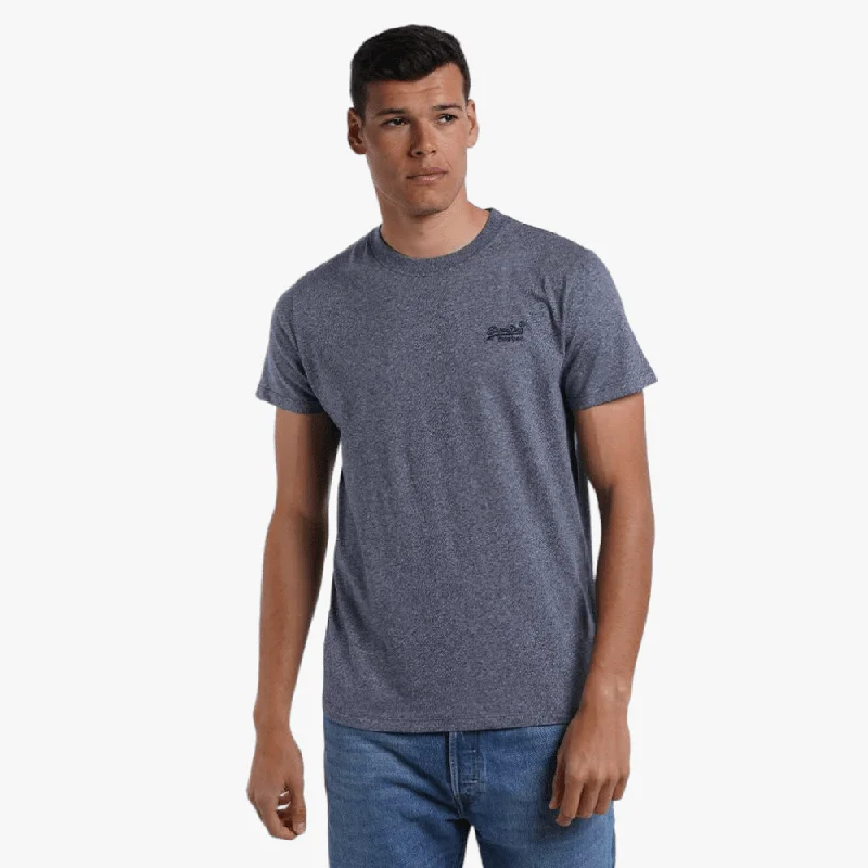 Midnight Sale Superdry Mens Vintage Logo Emb Short Sleeve Tee Frosted Navy Grit