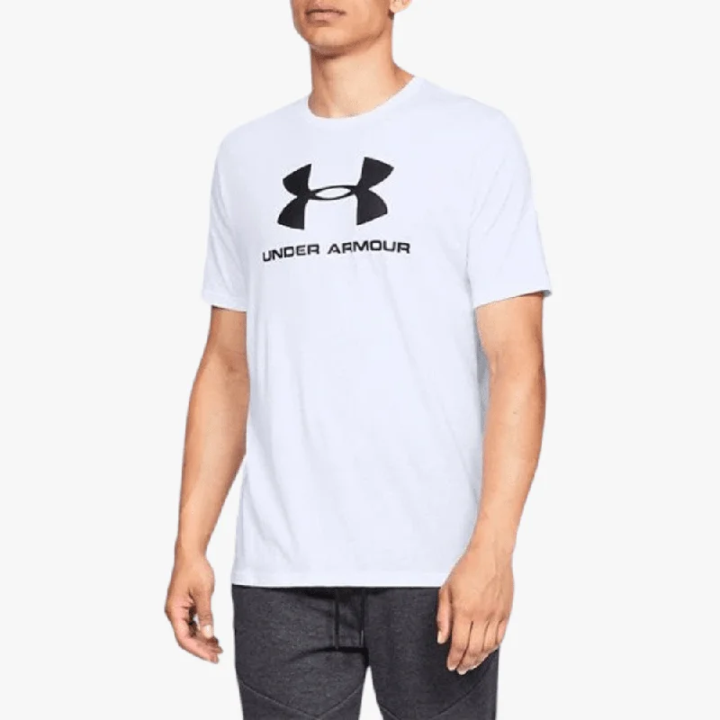 New Markdowns Under Armour Mens Sportstyle Logo Short Sleeve Tee White