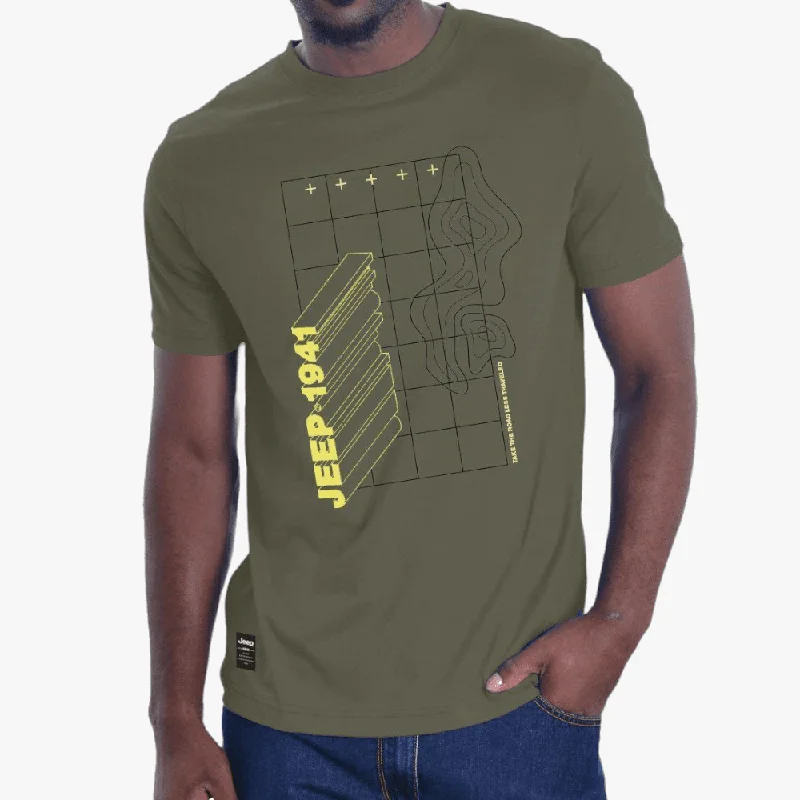 Weekend Specials to Enjoy Jeep Mens Core Graphic Short Sleeve Tee Jungle