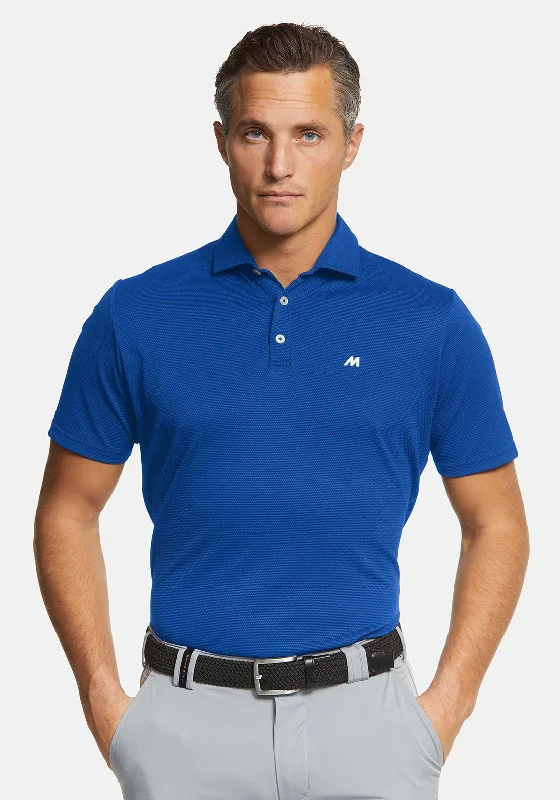 Reduced Price Meyer Rory High Performance Pique Polo Shirt, Royal Blue