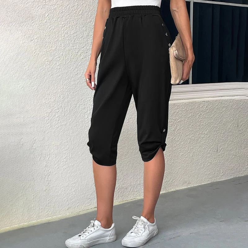 Big Deal Casual Elastic Waist Trousers