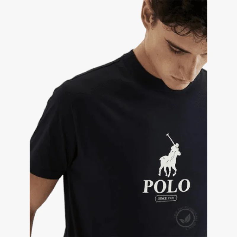 Steals and Deals Polo Mens Steve Short Sleeve Tee Black