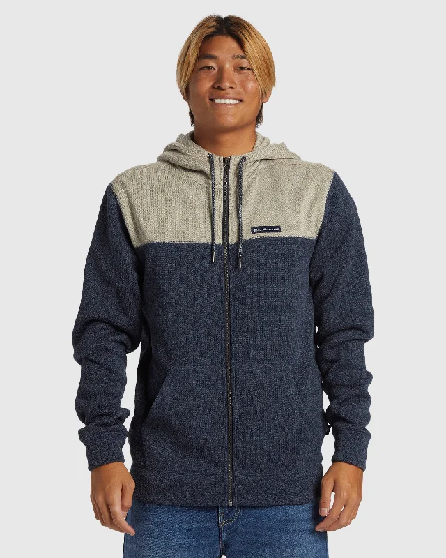 Super Discount Mens Keller Block Zip-Up Hoodie