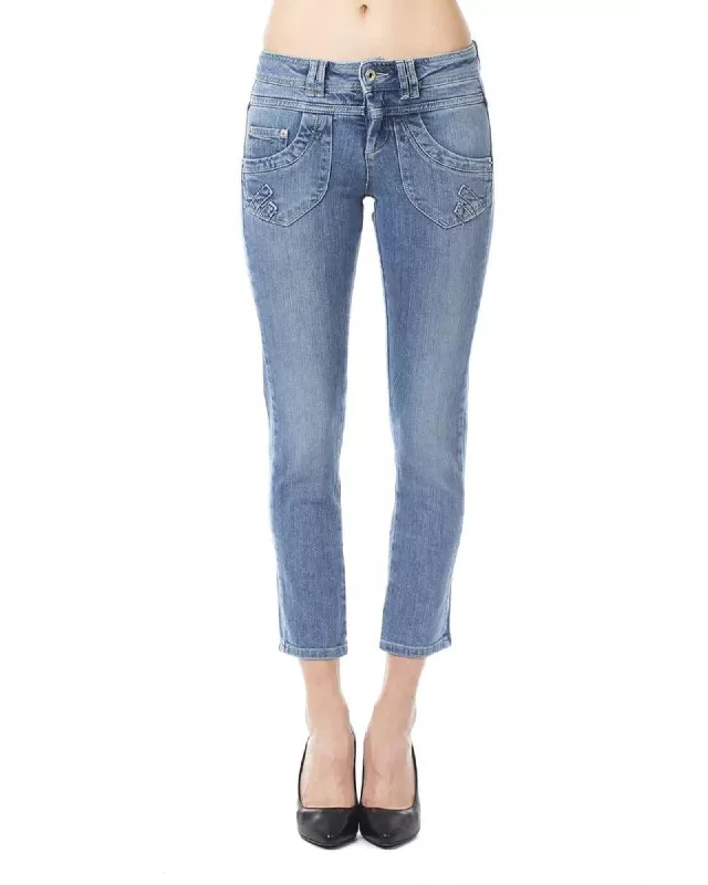 Mega Discount Ungaro Fever Women's Light Blue Cotton Jeans & Pant - W30 US