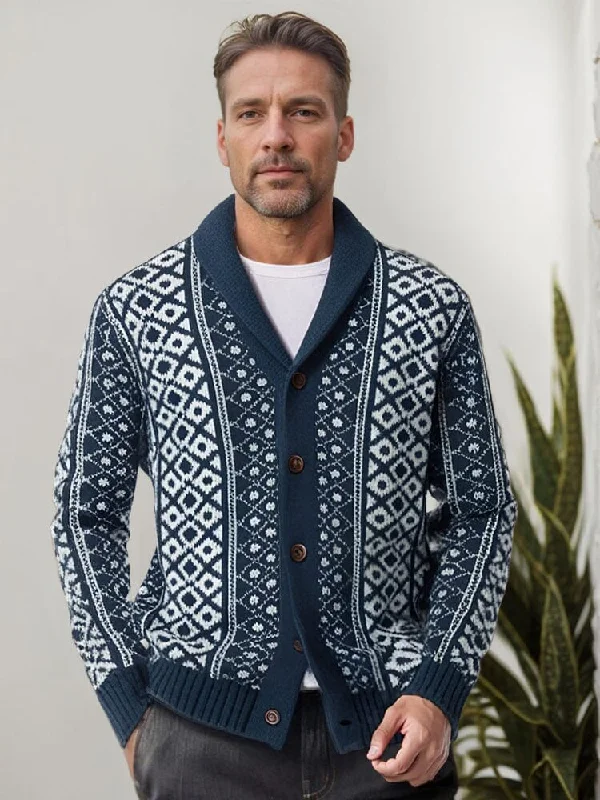 Last Chance Vintage Shawl Collar Knit Cardigan