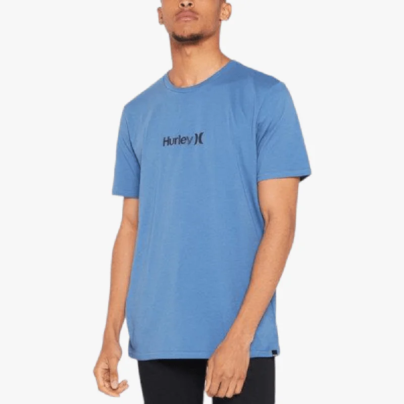 Deal Dash Hurley Mens H20 Dri O&O Short Sleeve Tee H423 Medium Blue