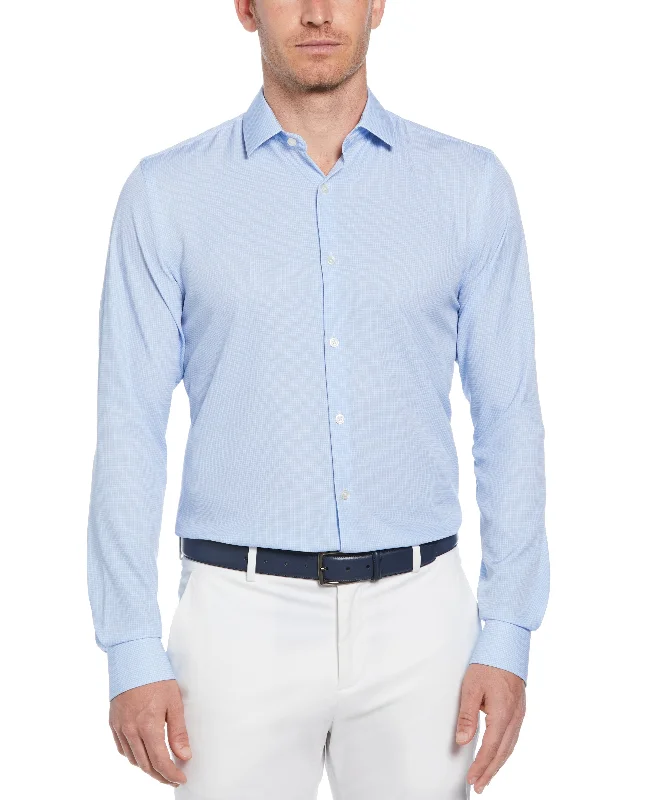 Fantastic Deals Total Stretch Micro Check Print Shirt