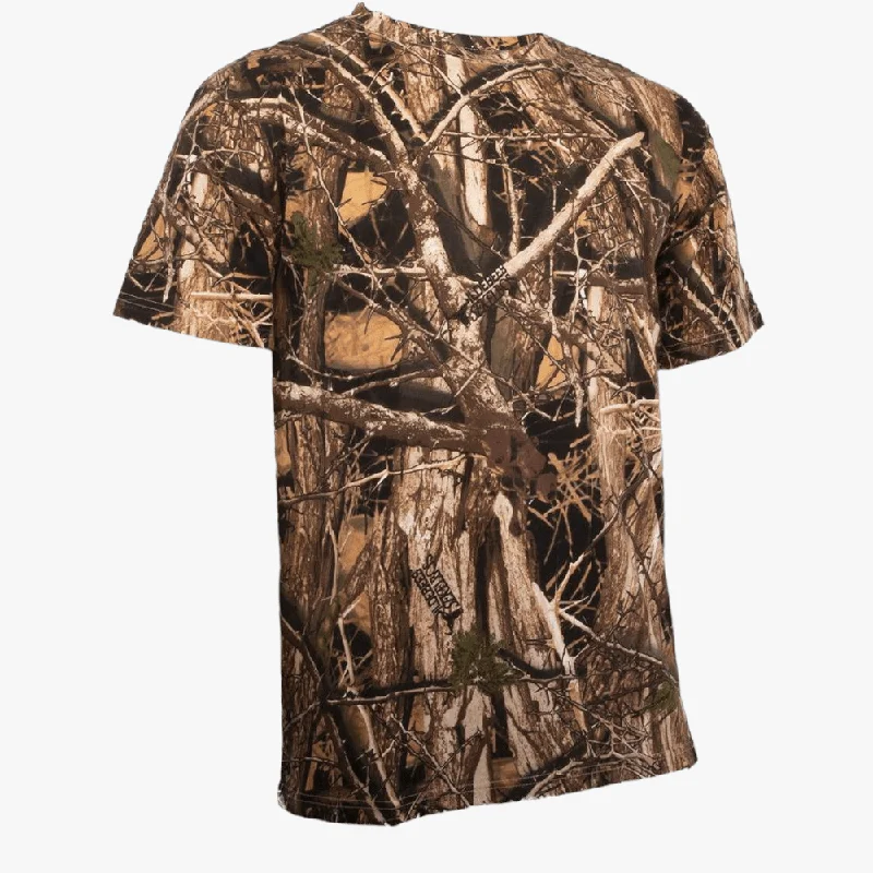 Seasonal Clearance Wildebees Mens Sekelbos Camo Short Sleeve Tee Black Sekelbos