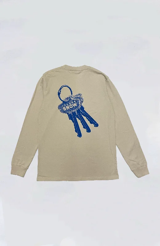 Flash Deal Island Snow Hawaii - IS Keys Premium Heavyweight L/S Tee
