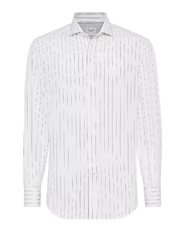 Deal Alert Black and White Pinstripe Sportshirt