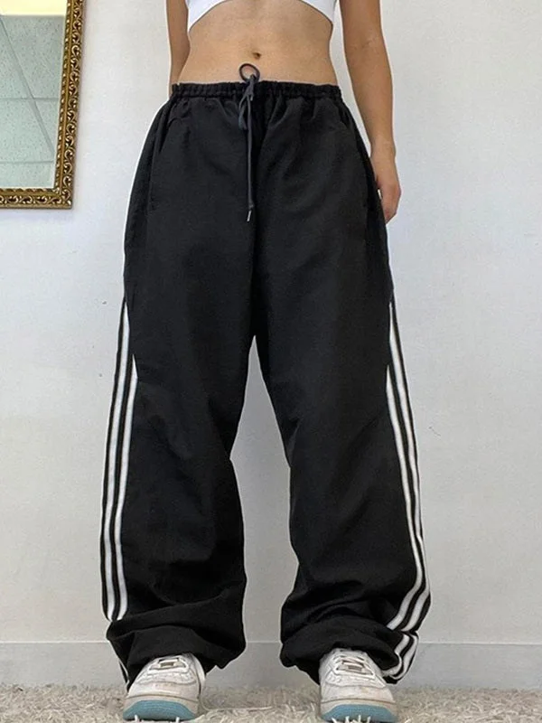 Year-End Clearance Side Stripe Wide Leg Pants