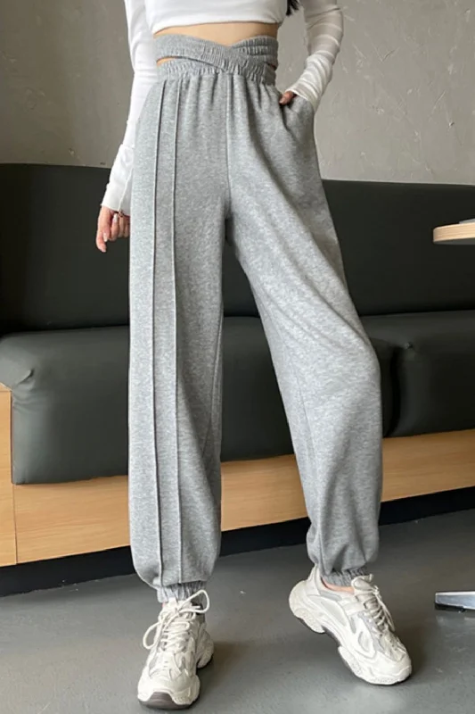 Weekend Savings Bonanza CityHottie - Crisscross Long Sweatpants