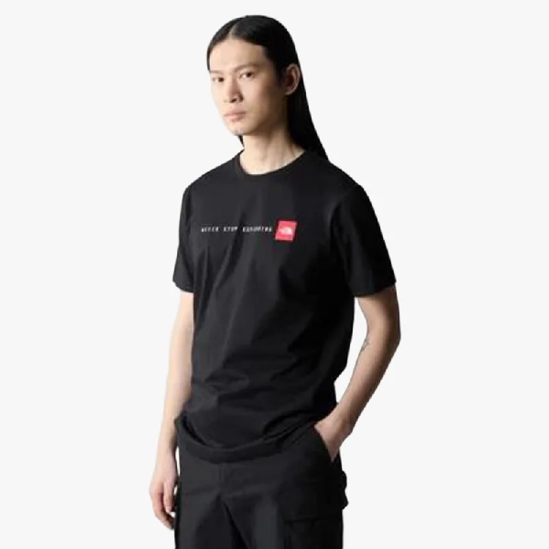 Weekend Savings Sensation North Face Mens Never Stop Exploring Short Sleeve Tee Black Weekend Savings Sensation North Face Mens Never Stop Exploring Short Sleeve Tee Black