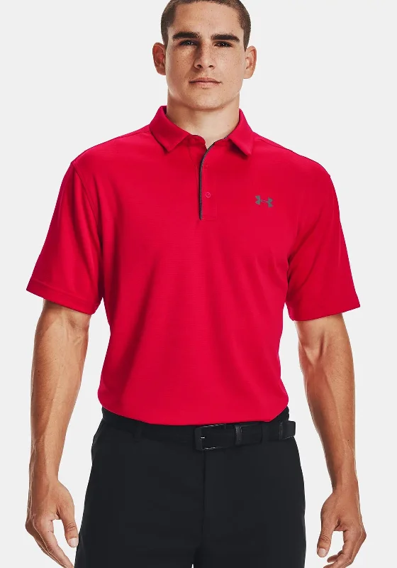 Stock Clearance Under Armour Tech Polo Shirt, Red