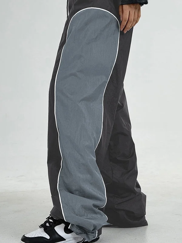 Value Deals Patchwork Baggy Nylon Sweatpants