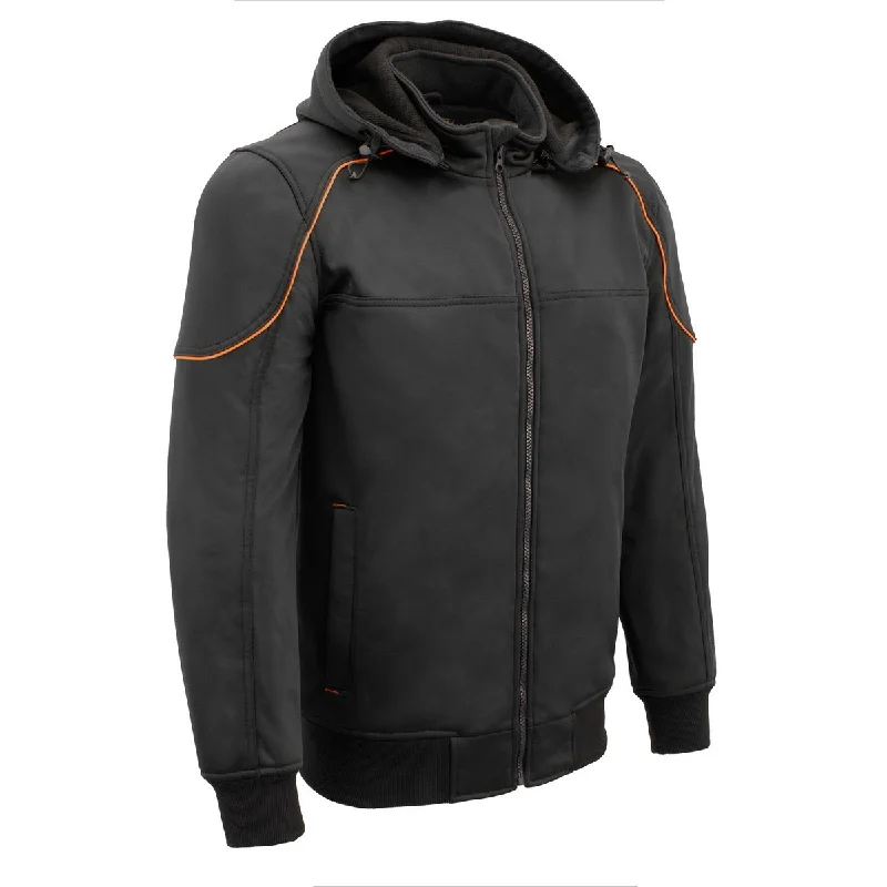 Weekend Offers That Impress Milwaukee Leather MPM1764 Men's Black Soft Shell Armored Motorcycle Racing Style Jacket with Detachable Hood Weekend Offers That Impress Milwaukee Leather MPM1764 Men's Black Soft Shell Armored Motorcycle Racing Style Jacket with Detachable Hood