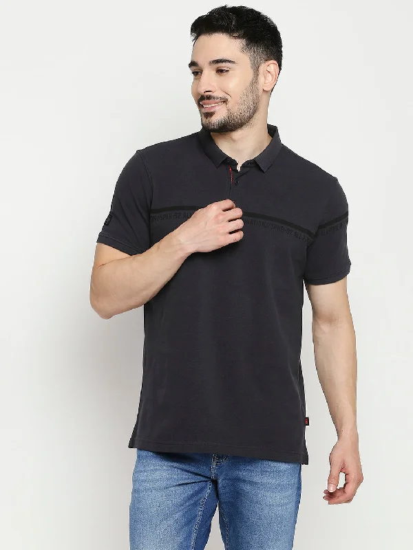Weekend Deals That Amaze Spykar Slate Grey Cotton Half Sleeve Printed Casual Polo T-Shirts For Men Weekend Deals That Amaze Spykar Slate Grey Cotton Half Sleeve Printed Casual Polo T-Shirts For Men