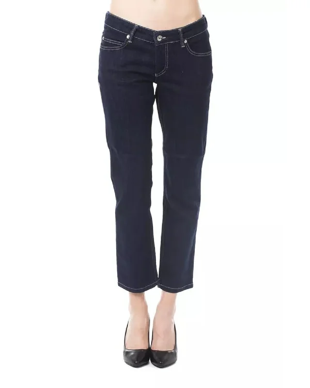 Weekend Discounts to Indulge In Ungaro Fever Women's Blue Cotton Jeans & Pant - W32 US