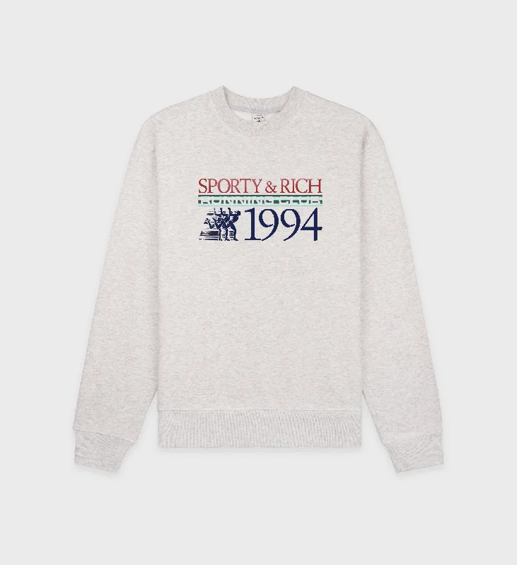 Online Only Finish Line Crewneck - Heather Gray/Multi