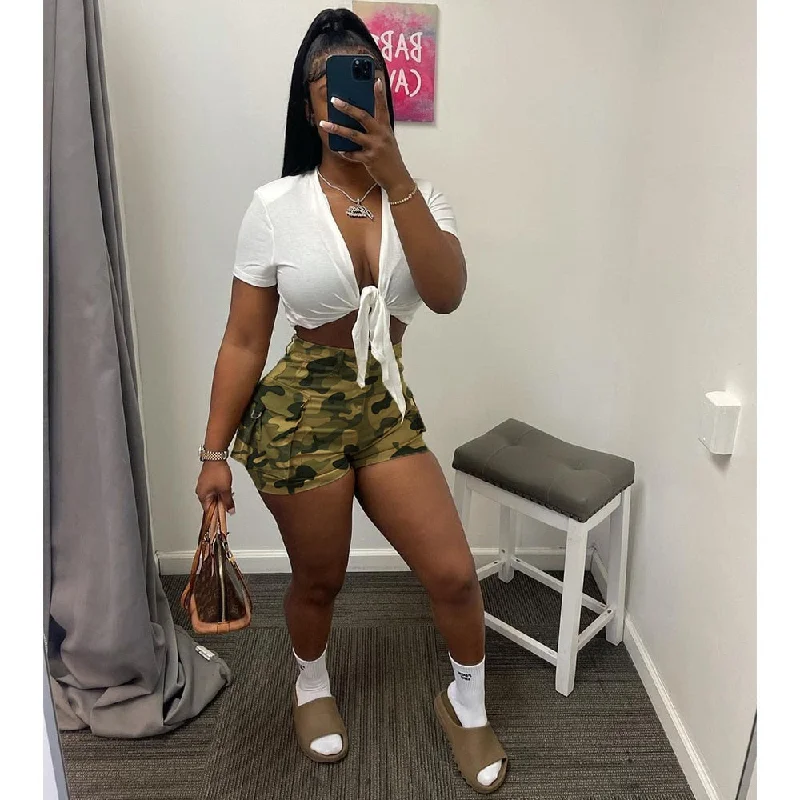 Lowest Price CityHottie - Summer Hight Waist Pockets Camouflage Print Camo Shorts Women Casual Sexy Cargo Shorts Streetwear Short Pants Women Lowest Price CityHottie - Summer Hight Waist Pockets Camouflage Print Camo Shorts Women Casual Sexy Cargo Shorts Streetwear Short Pants Women